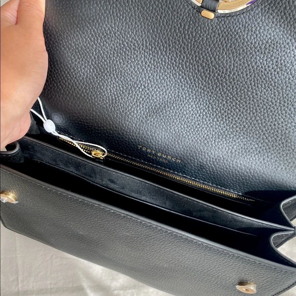 SOLD - Tory Burch Miller Convertible Shoulder Bag - Black NWT - Picture 11 of 14